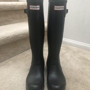 Hunter Boots Original Tall Rain Boots (Black)